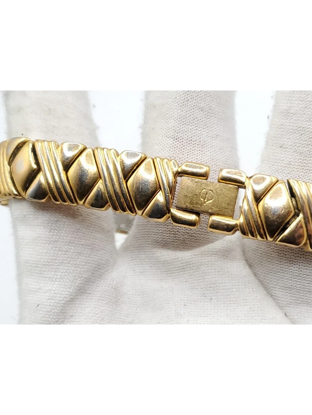 Vintage Elgin Diamond Quartz Watch Womens Untested For Parts Or Repair MOP 12mm